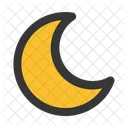 Moon Crescent Night Mode Icon