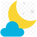 Weather Moon Cloud Icon