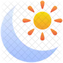 Moon Sun Forecast Icon