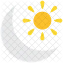 Weather Moon Sun Icon