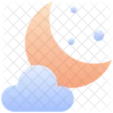 Moon Cloud Sky Icon