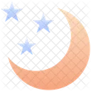 Moon Star Night Icon