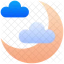 Moon Clouds Weather Icon