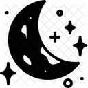 Moon Half Crescent Icon
