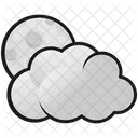 Moon In Clouds Clouds Moon Icon
