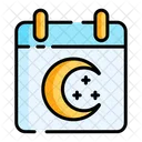 Calendar Date Moon Icon