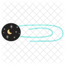 Moon Oval Clip  Icon