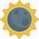 Moon Over Sun Star Space Icon