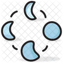 Moon Phases Lunar Phases Crescent Icon