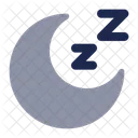 Moon Sleep Cloud Bed Icon