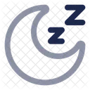 Moon Sleep Cloud Bed Icon