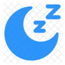 Moon Sleep Cloud Bed Icon