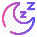 Moon Sleep Cloud Bed Icon