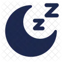 Moon Sleep Cloud Bed Icon