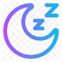Moon Sleep Cloud Bed Icon