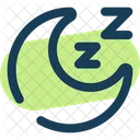 Moon Sleep Cloud Bed Icon