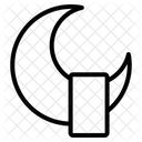 Moon Sleep Cloud Bed Icon