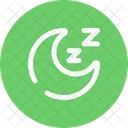 Moon Sleep Cloud Bed Icon