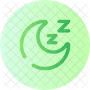 Moon Sleep Cloud Bed Icon