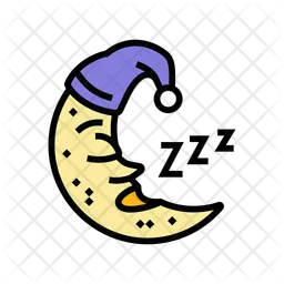 Moon Sleeping  Icon