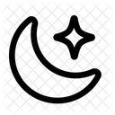 Moon Star Moon Night Icon