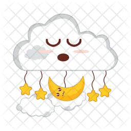 Moon With Star  Icon