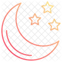 Moon with stars  Symbol