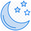 Moon with stars  Symbol