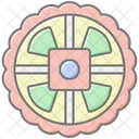 Mooncake Lineal Color Icon Icon