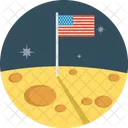 Moonflag American Planet Icon