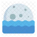 Moonrise Moonset Sea Icon