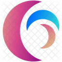 Moons Logogram Shape Icon