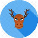 Moose Reindeer Celebration Icon