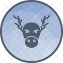 Moose Reindeer Celebration Icon