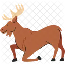 Moose Flat Style  Icon