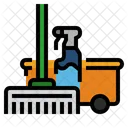 Mop Cleaning Tools Liquid Icon