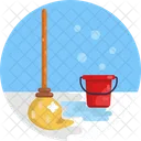 Mop Bucket Water Icon