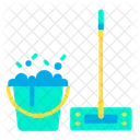 Bucket Mop Household Icon