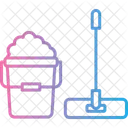 Mop Bucket Bucket Mop Icon