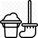 Mop Floor Sanitary Housekeeping Icon