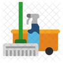 Mopp Reinigungswerkzeuge Flussigkeit Symbol