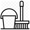 Besen Besenstiel Putzbesen Symbol
