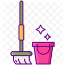 Mopp Mopp Und Eimer Eimer Symbol