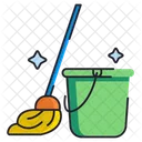 Mopp Mopp Und Eimer Eimer Symbol