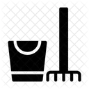 Pinsel Mopp Eimer Symbol