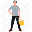 Mopping Man Icon