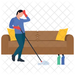 Mopping Services  Icon