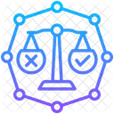 Moral Massstab Gerechtigkeit Icon