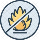Symbol Flamme Verbot Symbol