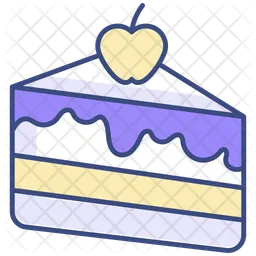 Part de gâteau  Icône